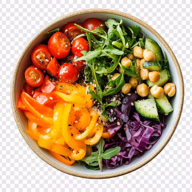 Healthy fresh vegetable bowl